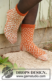 Free patterns - Nordic Socks / DROPS 193-3