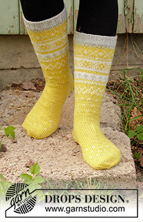 Free patterns - Nordiske sokker / DROPS 193-9