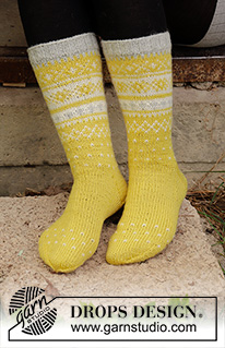 Free patterns - Nordiske sokker / DROPS 193-9