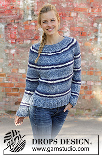 Free patterns - Striped Jumpers / DROPS 194-3