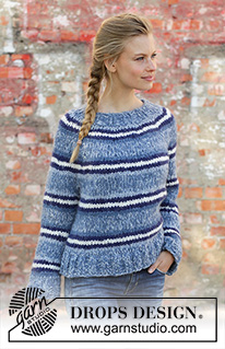 Free patterns - Striped Jumpers / DROPS 194-3