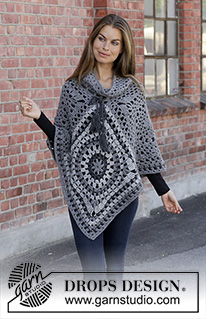 Free patterns - Poncho's voor dames / DROPS 195-35