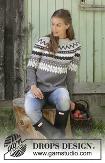 Free patterns - Damskie norweskie swetry / DROPS 195-6