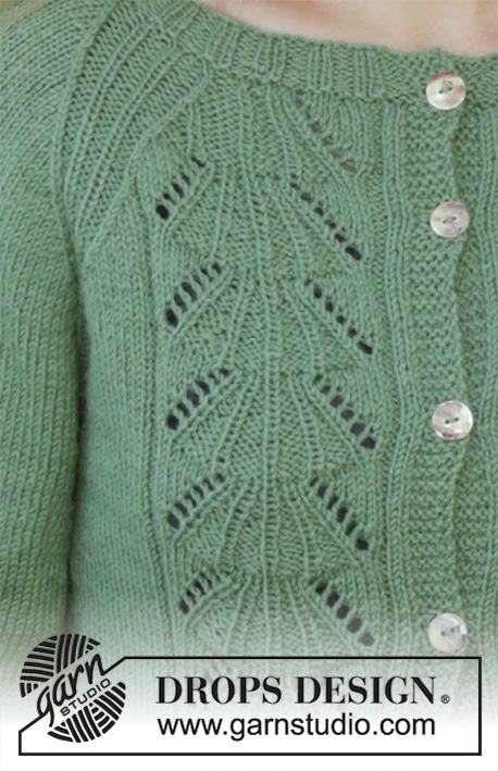 Green Luck / DROPS 196-11 - Knitted fitted jacket in DROPS Flora. The piece is worked with lace pattern and raglan. Sizes S - XXXL.
Knitted hat in DROPD Flora. The piece is worked with a lace pattern and a folded edge in rib.