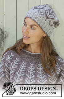 Inner Circle / DROPS 196-23 - Knitted jumper with round yoke in DROPS Karisma or DROPS Merino Extra Fine. Piece is knitted top down with Nordic pattern. Size: S - XXXL
Knitted hat in DROPS Karisma or DROPS Merino Extra Fine. Piece is knitted in the round with Nordic pattern.