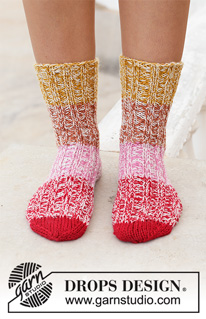 Free patterns - Chaussettes / DROPS 198-13