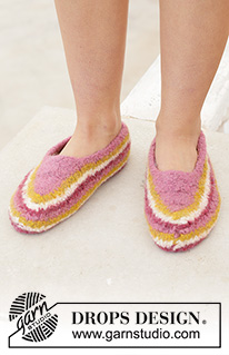 Free patterns - Children Slippers / DROPS 198-16