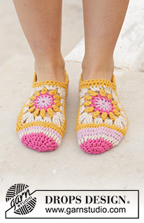 Free patterns - Slippers / DROPS 198-19