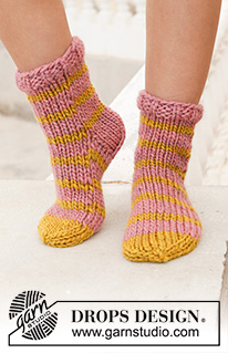 Free patterns - Children Socks & Slippers / DROPS 198-21