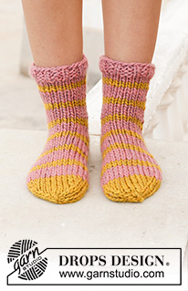 Free patterns - Children Socks & Slippers / DROPS 198-21
