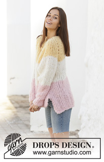 Free patterns - Striped Jumpers / DROPS 199-44