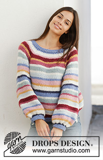 Free patterns - Striped Jumpers / DROPS 202-1