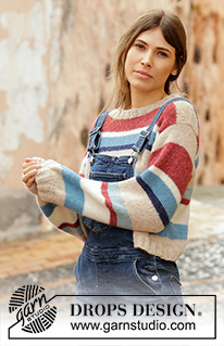 Free patterns - Striped Jumpers / DROPS 202-15