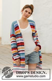 Free patterns - Damskie długie rozpinane swetry / DROPS 202-2
