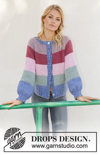 Free patterns - Proste rozpinane swetry / DROPS 202-21