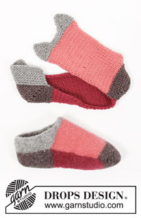 Free patterns - Felted Slippers / DROPS 203-23