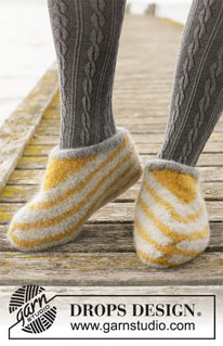 Free patterns - Felted Slippers / DROPS 203-24