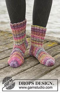 Free patterns - Chaussettes / DROPS 203-29