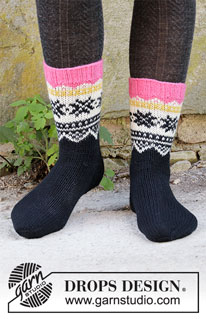 Free patterns - Nordic Socks / DROPS 203-33