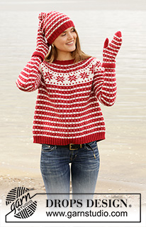 Free patterns - Christmas Jumpers & Cardigans / DROPS 205-22