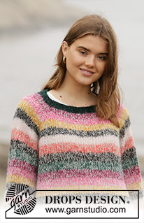 Free patterns - Striped Jumpers / DROPS 206-37