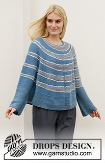 Free patterns - Swetry przez głowę w paski / DROPS 207-10