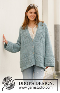 Free patterns - Damskie długie rozpinane swetry / DROPS 207-12