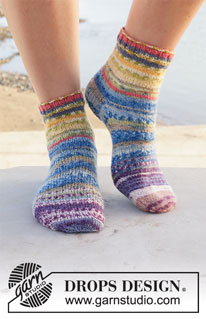 Free patterns - Children Socks & Slippers / DROPS 209-19
