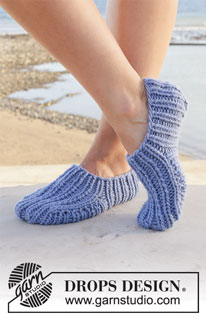 Free patterns - Slippers / DROPS 209-23