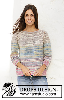 Free patterns - Pruhované pulovry / DROPS 210-22