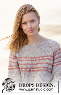 Free patterns - Striped Jumpers / DROPS 212-16