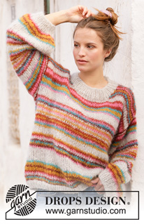 Free patterns - Striped Jumpers / DROPS 212-20