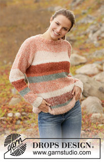 Free patterns - Striped Jumpers / DROPS 212-33