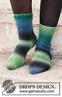 Free patterns - Socks / DROPS 214-55