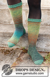 Free patterns - Women's Socks & Slippers / DROPS 214-57
