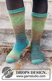 Free patterns - Chaussettes / DROPS 214-57
