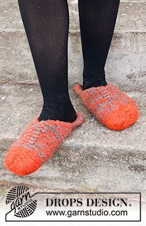 Free patterns - Slippers / DROPS 214-59