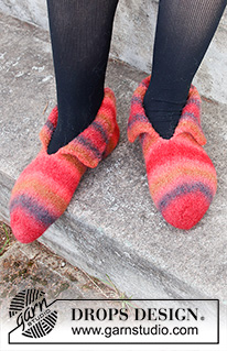 Free patterns - Slippers / DROPS 214-60
