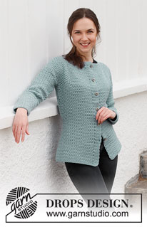 Free patterns - Proste rozpinane swetry / DROPS 216-34