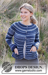 Free patterns - Proste rozpinane swetry / DROPS 216-42