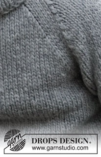 Winter City / DROPS 219-11 - Kötött pulóver férfiaknak, raglán szabásvonallal, DROPS Snow fonalból. Méret: S -XXXL