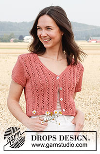 Free patterns - Open Front Tops / DROPS 220-28