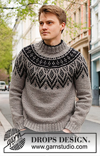 Free patterns - Men's Jumpers / DROPS 224-14