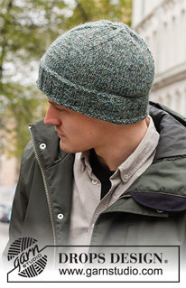 Free patterns - Men's Hats & Headbands / DROPS 224-24