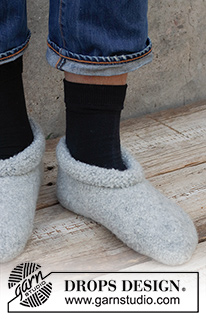 Free patterns - Slippers / DROPS 224-31