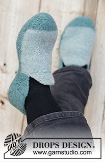 Free patterns - Men's Socks & Slippers / DROPS 224-32