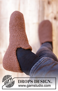 Free patterns - Men's Socks & Slippers / DROPS 224-33