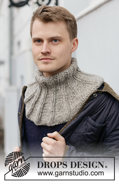 Lillesand Neck Warmer / DROPS 224-34 - Knitted neck warmer for men in DROPS Wish. The piece is worked top down with rib. Sizes S - XL.