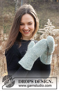 Free patterns - Felted Mittens / DROPS 226-52