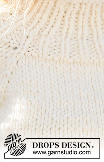 Snow Song Sweater / DROPS 227-25 - Pull tricoté de haut en bas avec emmanchures raglan, en DROPS Polaris. Du S au XXXL.